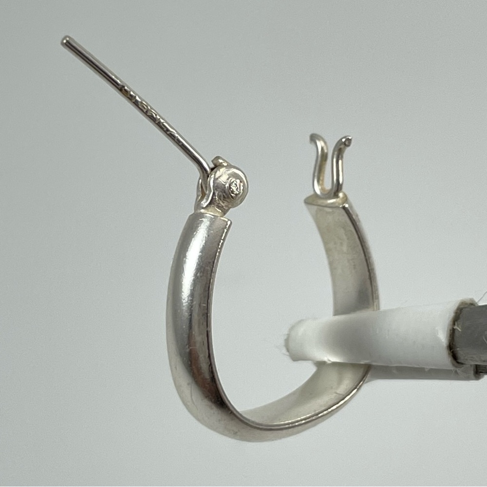 Cute 925 Sterling Silver‎ Elegant 1/2” Hoop Earrings